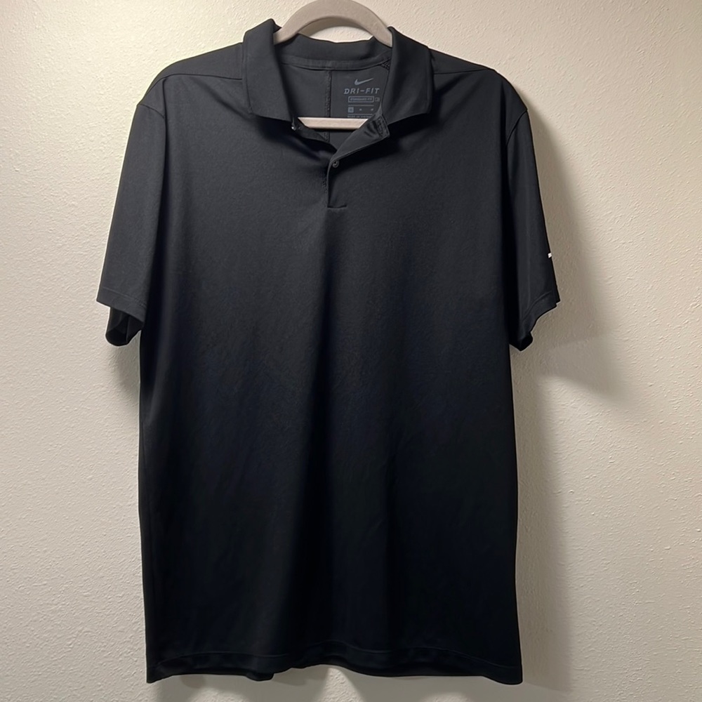 Black Nike Golf Polos